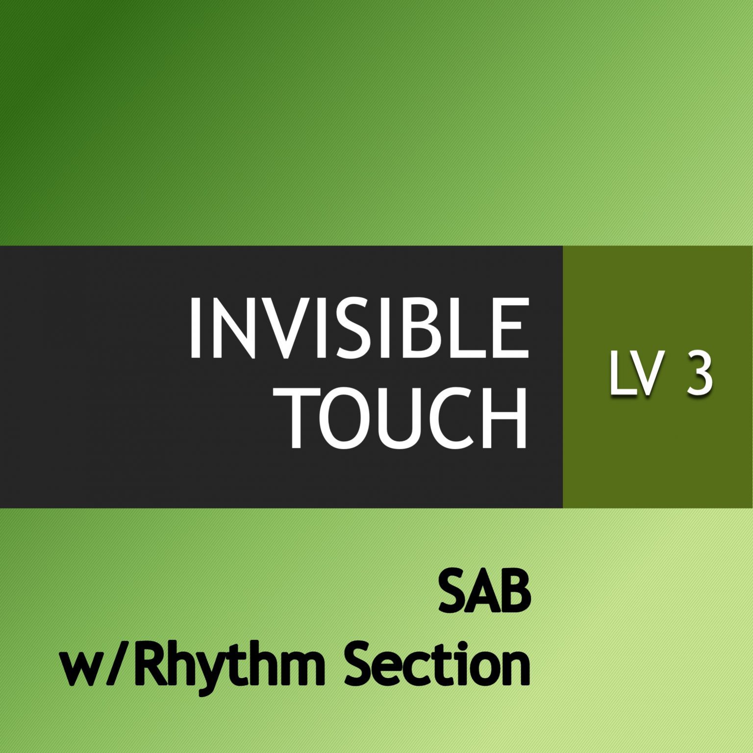 Michael Rutherford Invisible Touch Anchor Music • Invisible Touch SAB
