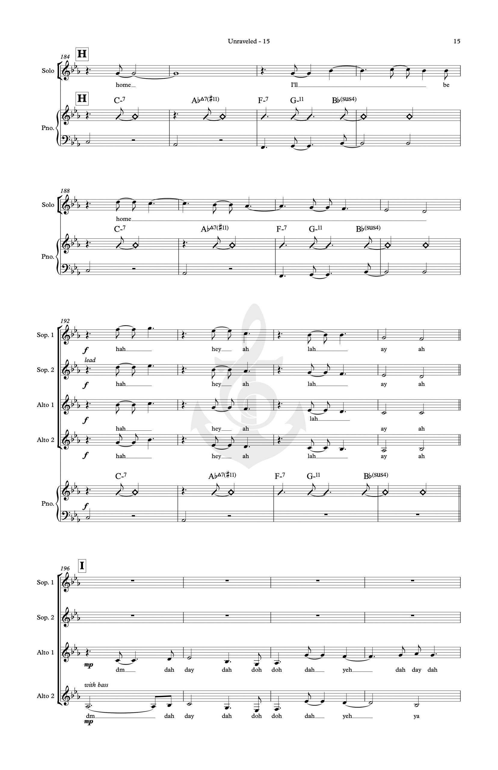 Anchor Music • Hold Me SATB / SSAA